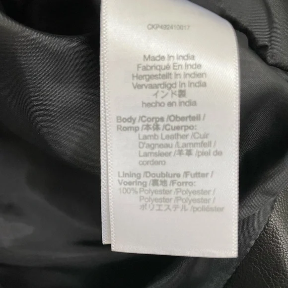 Madewell Black Cropped Leather Bomber Jacket - Picture 8 of 8